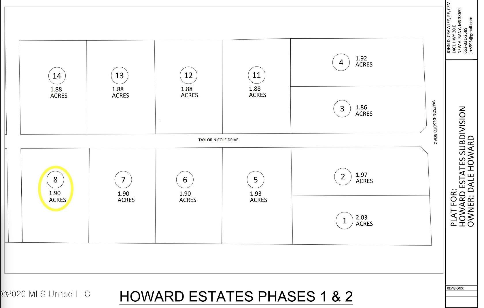 1.9 Acres of Residential Land for Sale in Byhalia, Mississippi