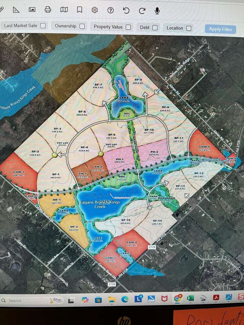 1,132 Acres of Agricultural Land for Sale in Terrell, Texas