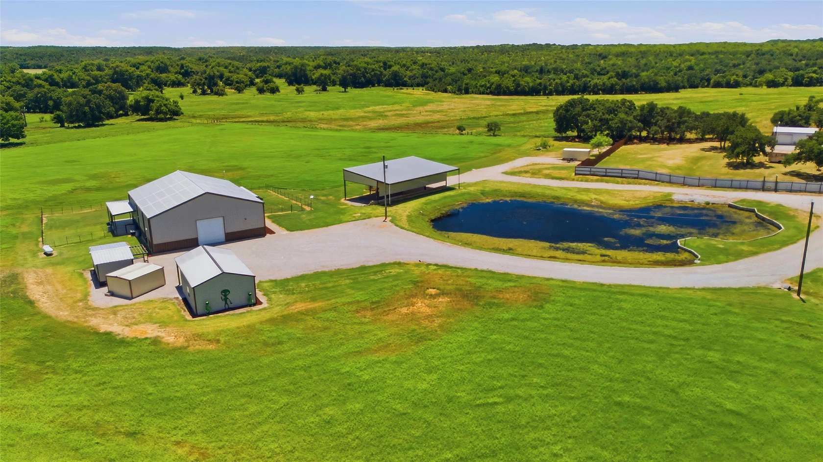 12 Acres of Land with Home for Sale in Millsap, Texas