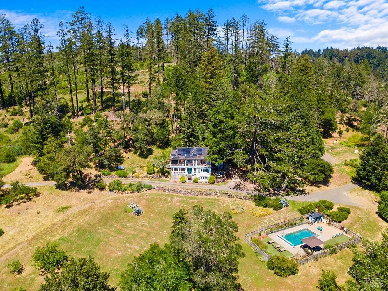 22.8 Acres of Land with Home for Sale in Glen Ellen, California