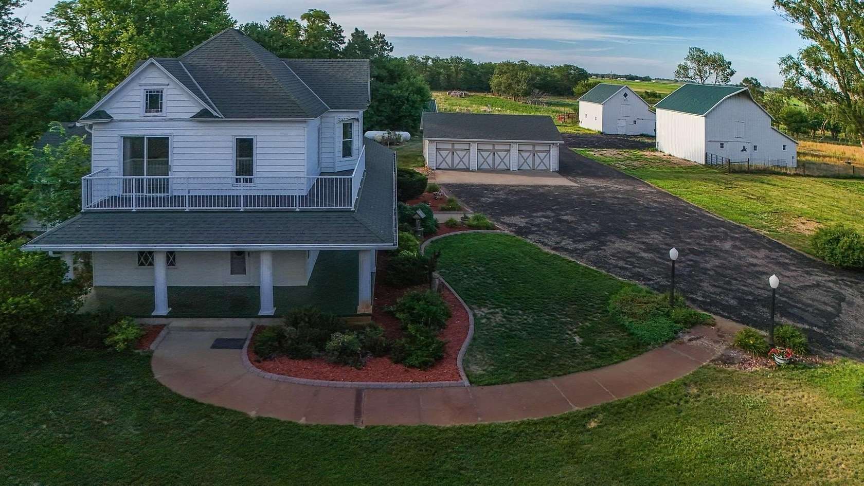 16.3 Acres of Land with Home for Sale in Tyndall, South Dakota
