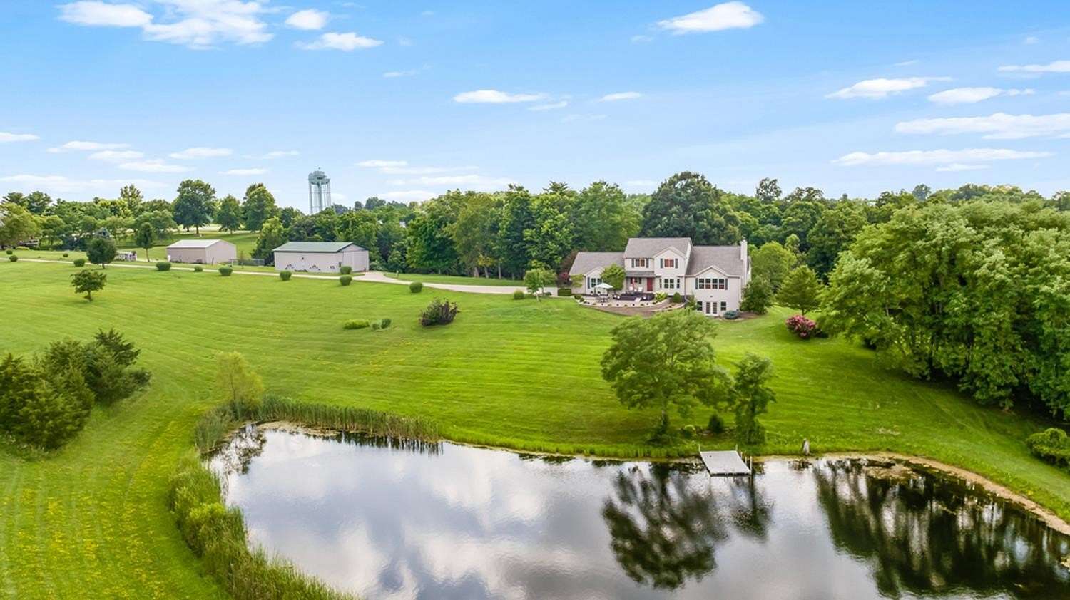 12.9 Acres of Recreational Land with Home for Sale in Lawrenceburg, Indiana
