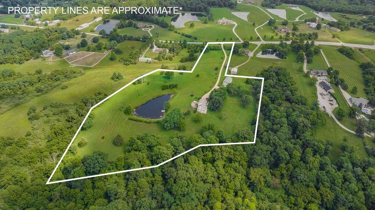 12.9 Acres of Recreational Land with Home for Sale in Lawrenceburg, Indiana
