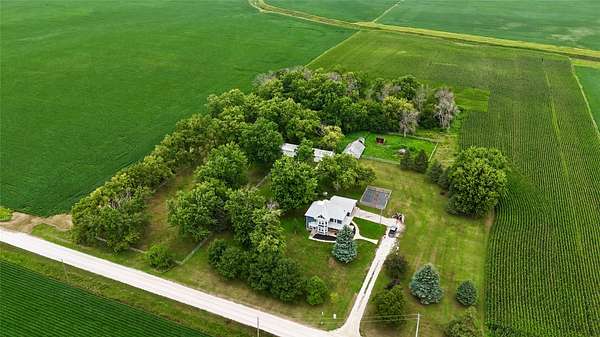 4.8 Acres of Land with Home for Sale in Fulton Township, Iowa