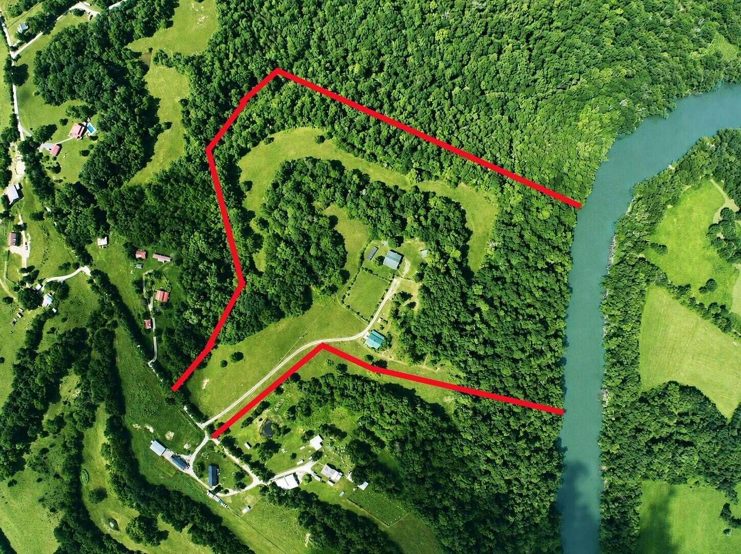 39 Acres of Recreational Land with Home for Sale in Irvine, Kentucky