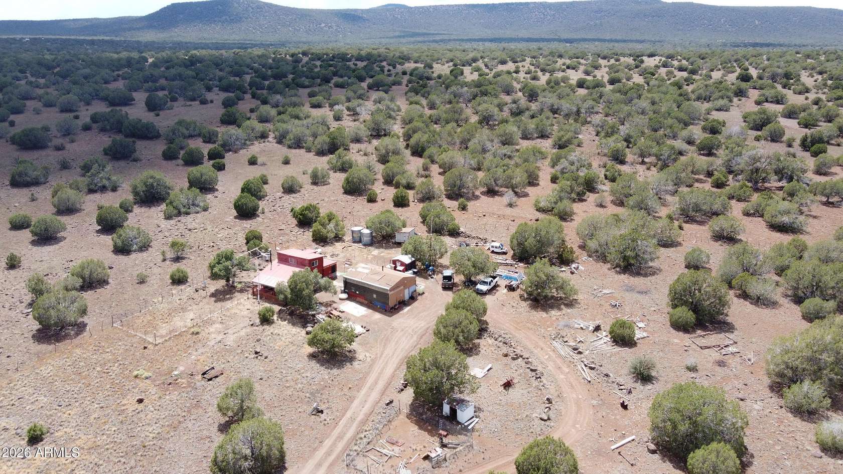10 Acres of Land with Home for Sale in Seligman, Arizona