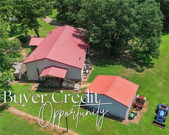 75 Acres of Land with Home for Sale in Cecil, Arkansas