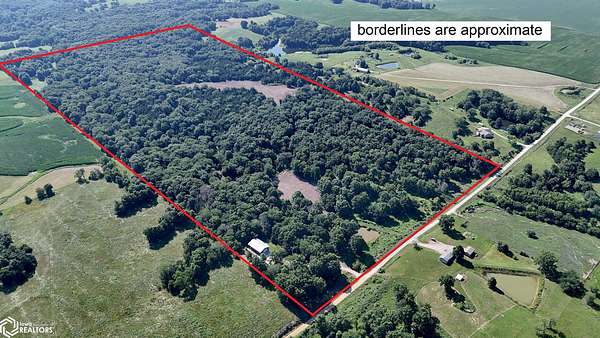 80 Acres of Recreational Land with Home for Sale in Bloomfield, Iowa