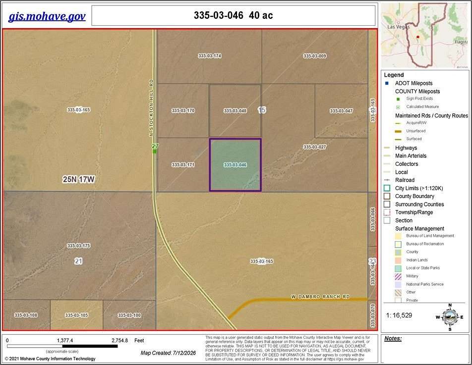 40 Acres of Land for Sale in Kingman, Arizona