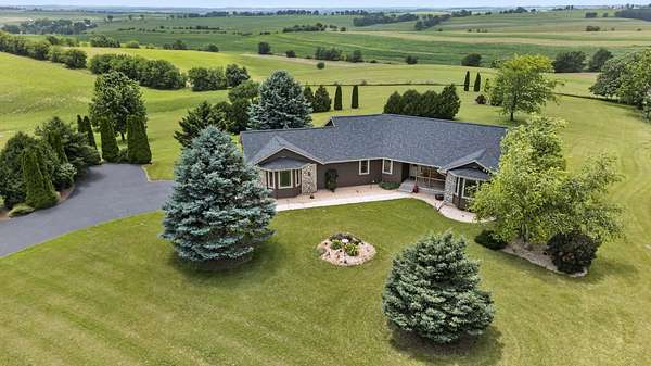 12.8 Acres of Land with Home for Sale in Belleville, Wisconsin