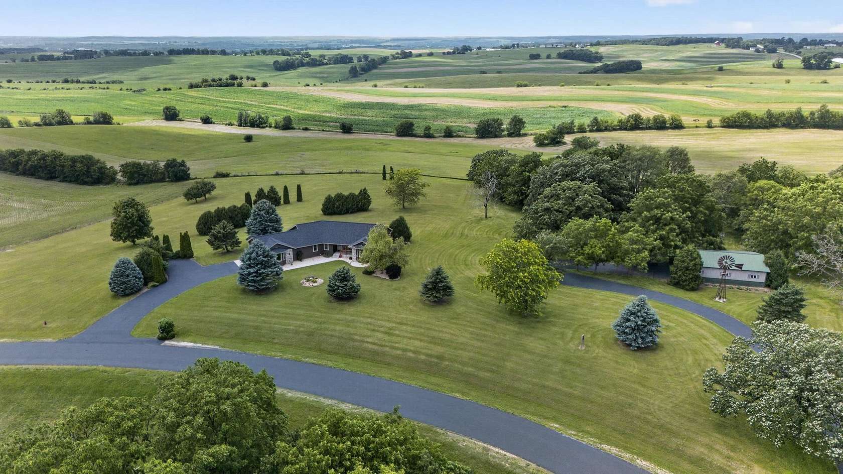 7.57 Acres of Land with Home for Sale in Belleville, Wisconsin