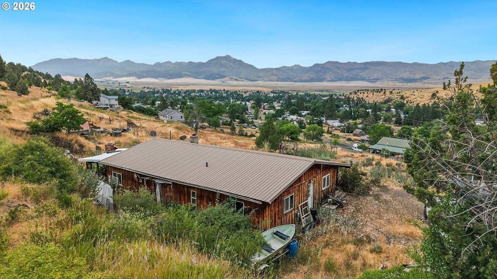 14.2 Acres of Land with Home for Sale in Prairie City, Oregon