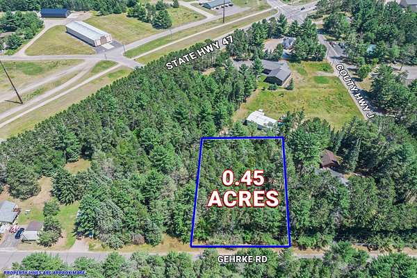 0.45 Acres of Mixed-Use Land for Sale in Woodruff, Wisconsin