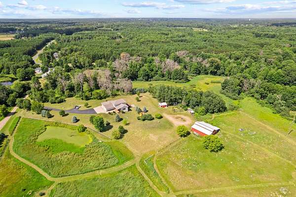 20 Acres of Agricultural Land with Home for Sale in North Branch, Minnesota