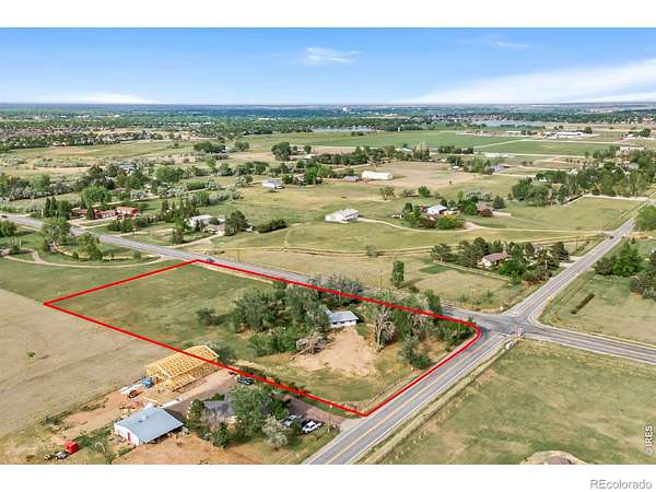4 Acres of Land with Home for Sale in Loveland, Colorado