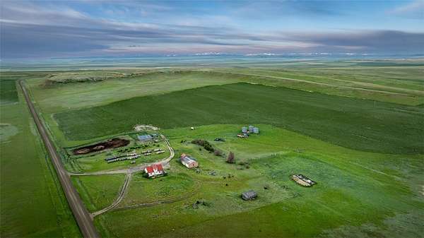 907 Acres of Recreational Land with Home for Sale in Rapelje, Montana