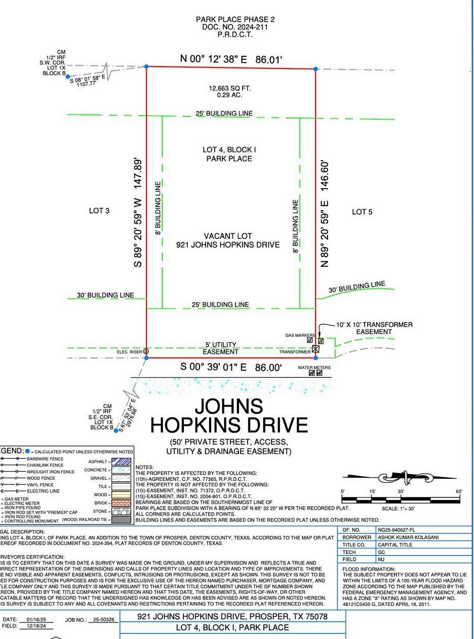 0.29 Acres of Residential Land for Sale in Prosper, Texas