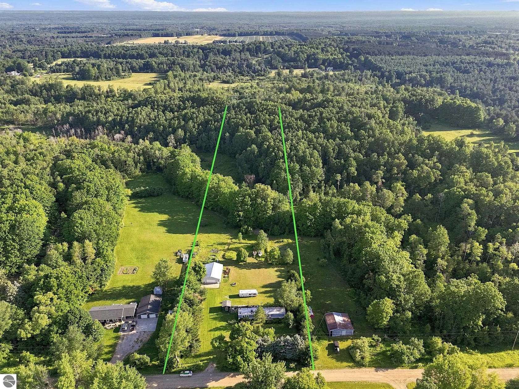 5.75 Acres of Land with Home for Sale in Mesick, Michigan