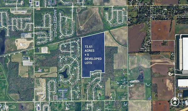 72.6 Acres of Land for Sale in Indianapolis, Indiana