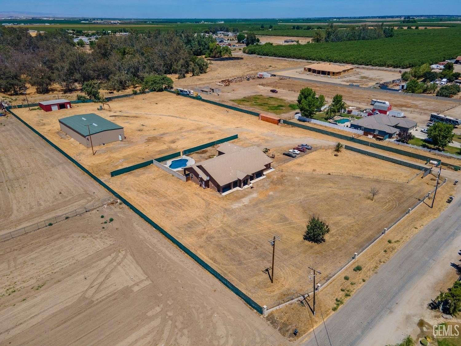 4 Acres of Land with Home for Sale in Bakersfield, California