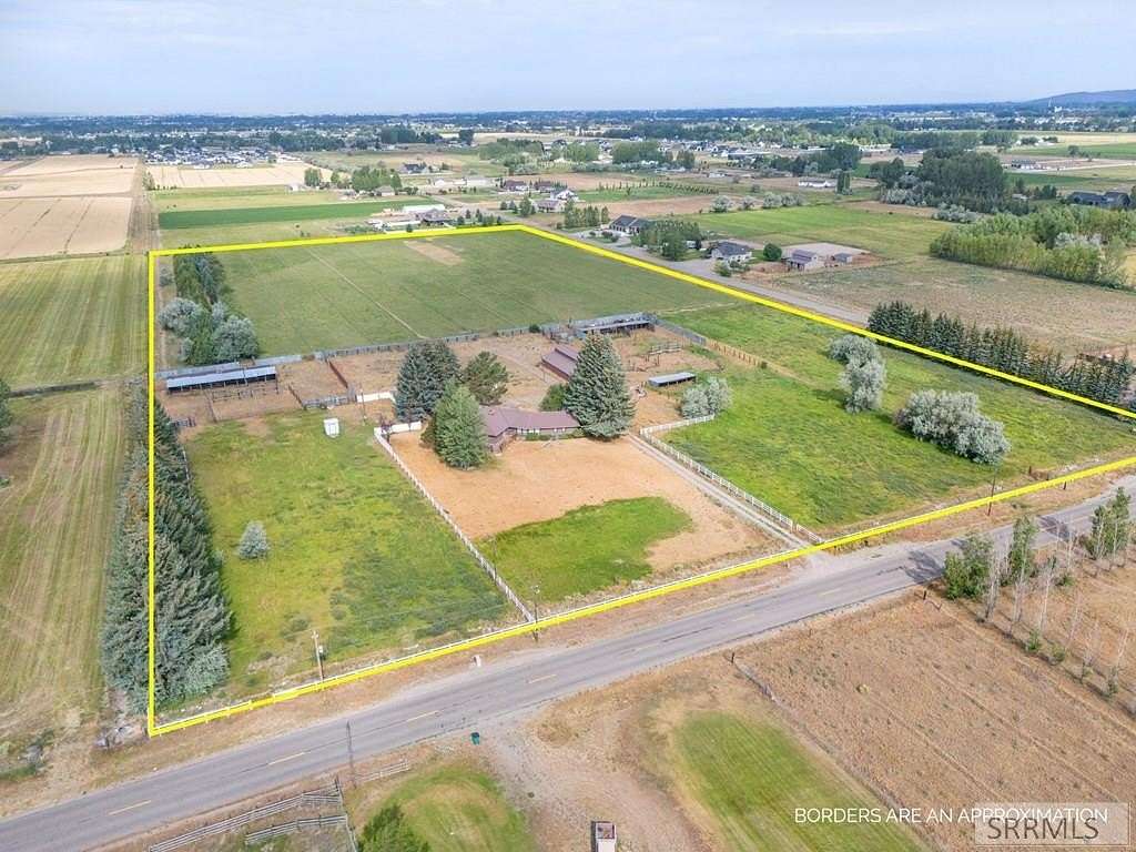 20.4 Acres of Agricultural Land with Home for Sale in Rigby, Idaho