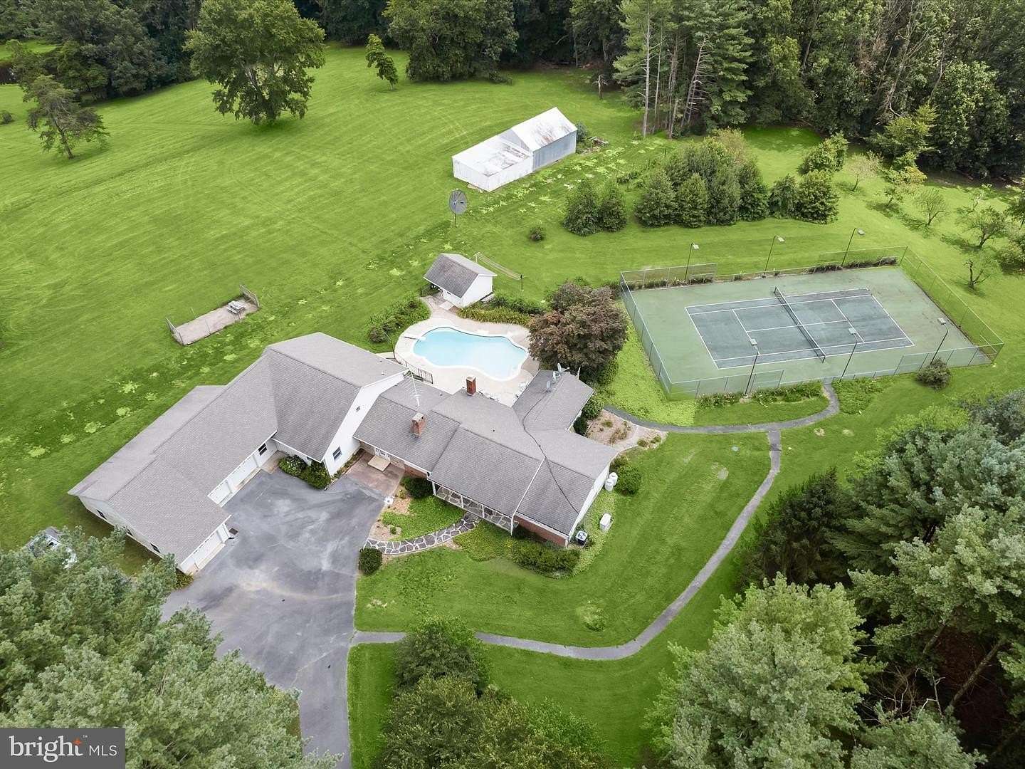 21.6 Acres of Recreational Land with Home for Sale in Westminster, Maryland
