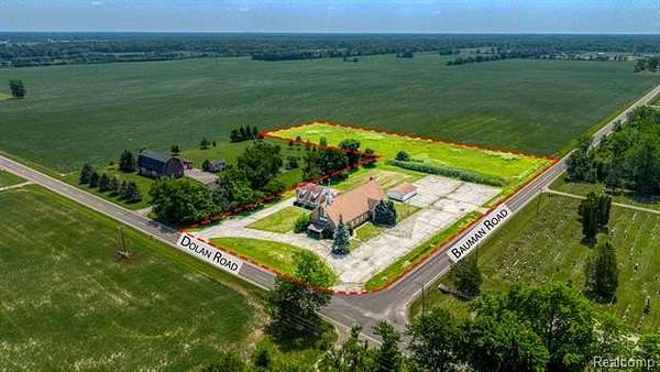 5.58 Acres of Land with Home for Sale in Columbus Township, Michigan