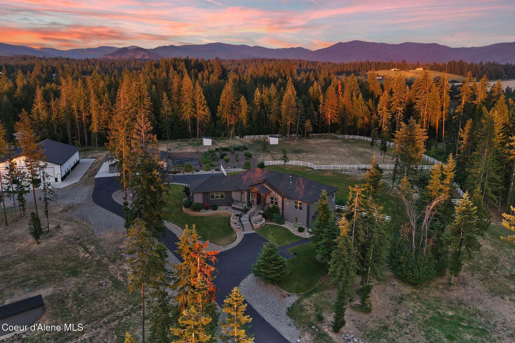 10 Acres of Land with Home for Sale in Hayden, Idaho