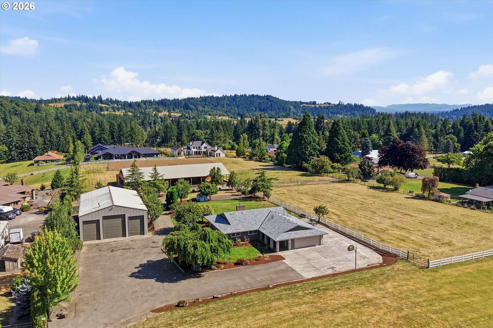5.5 Acres of Land with Home for Sale in Damascus, Oregon