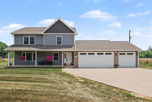 1.5 Acres of Land with Home for Sale in Vicksburg, Michigan