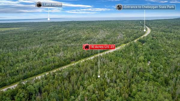 10 Acres of Recreational & Residential Land for Sale in Cheboygan, Michigan