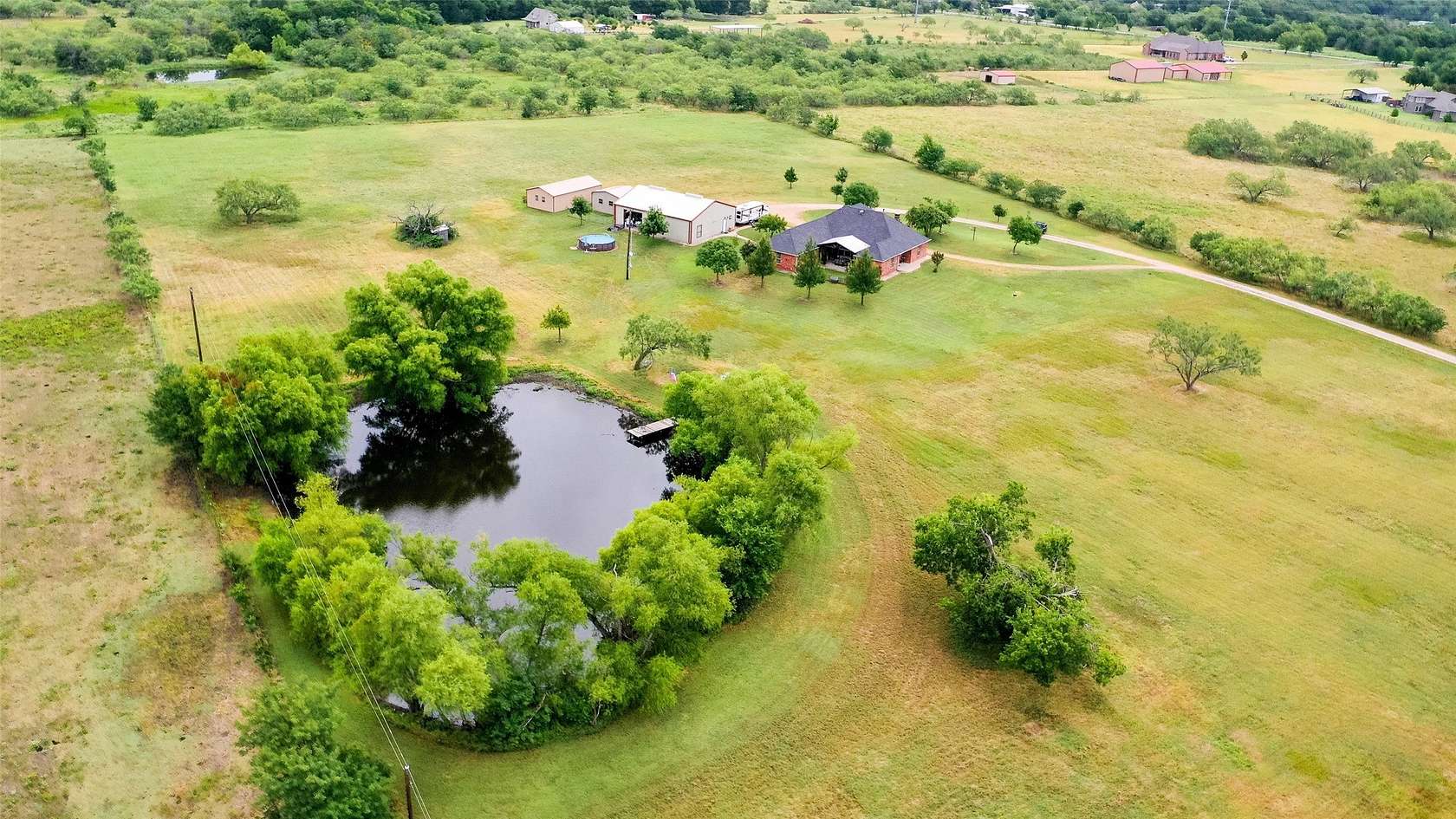 9.38 Acres of Land with Home for Sale in Royse City, Texas