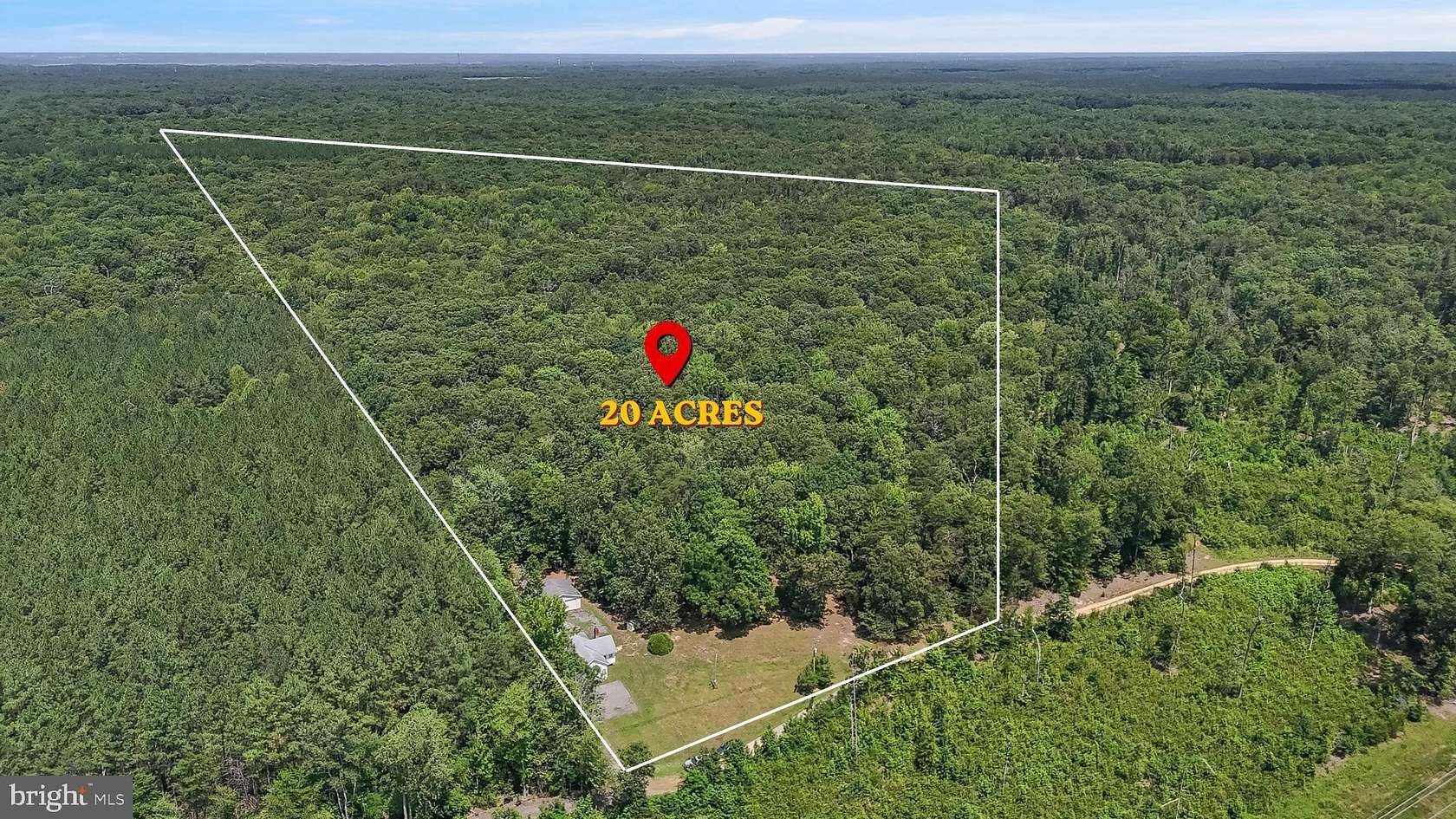 20 Acres of Recreational Land with Home for Sale in Welcome, Maryland