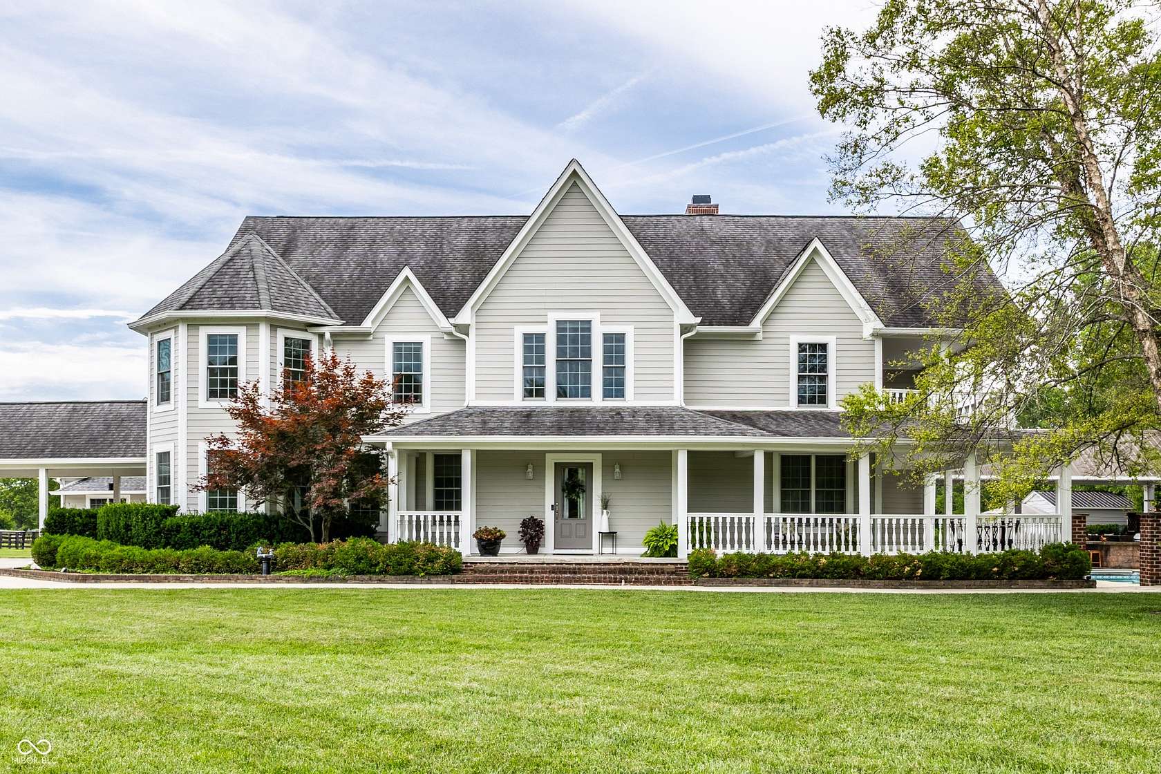 6.74 Acres of Land with Home for Sale in Noblesville, Indiana