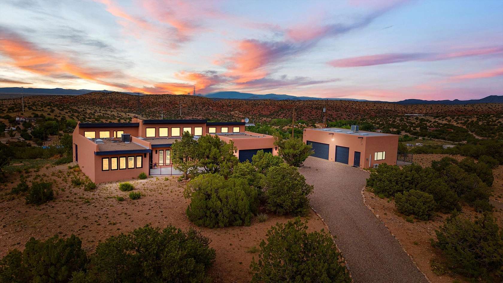 4 Acres of Land with Home for Sale in Placitas, New Mexico