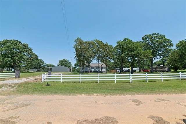7.77 Acres of Land with Home for Sale in Kellyville, Oklahoma