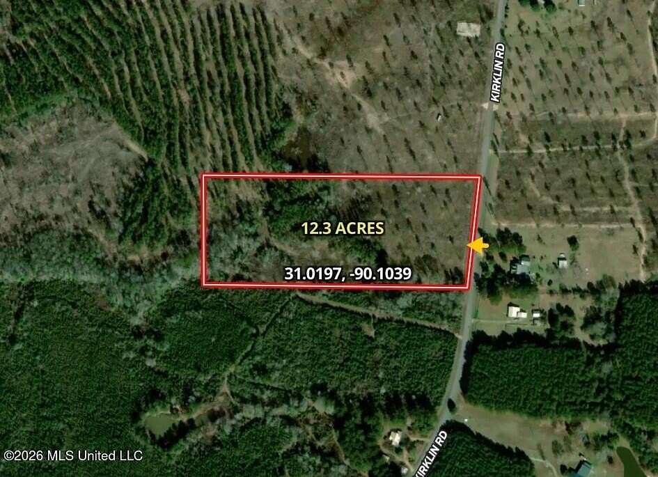 12.3 Acres of Land for Sale in Tylertown, Mississippi