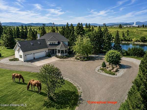 8 Acres of Land with Home for Sale in Post Falls, Idaho