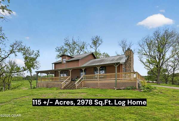115 Acres of Land with Home for Sale in Anderson, Missouri