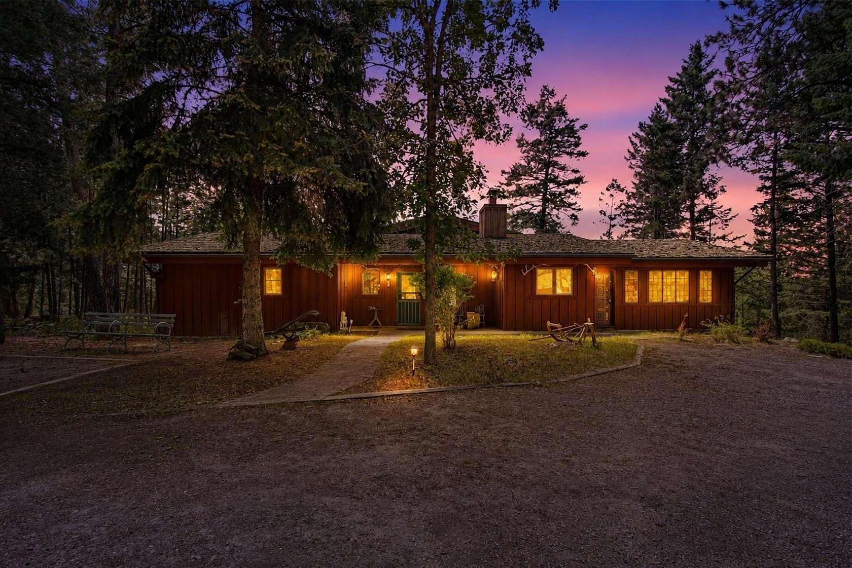 7.36 Acres of Land with Home for Sale in Bigfork, Montana