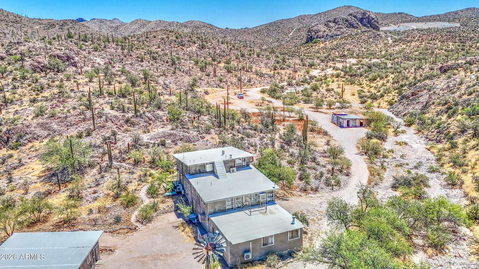 16.8 Acres of Land with Home for Sale in Queen Valley, Arizona