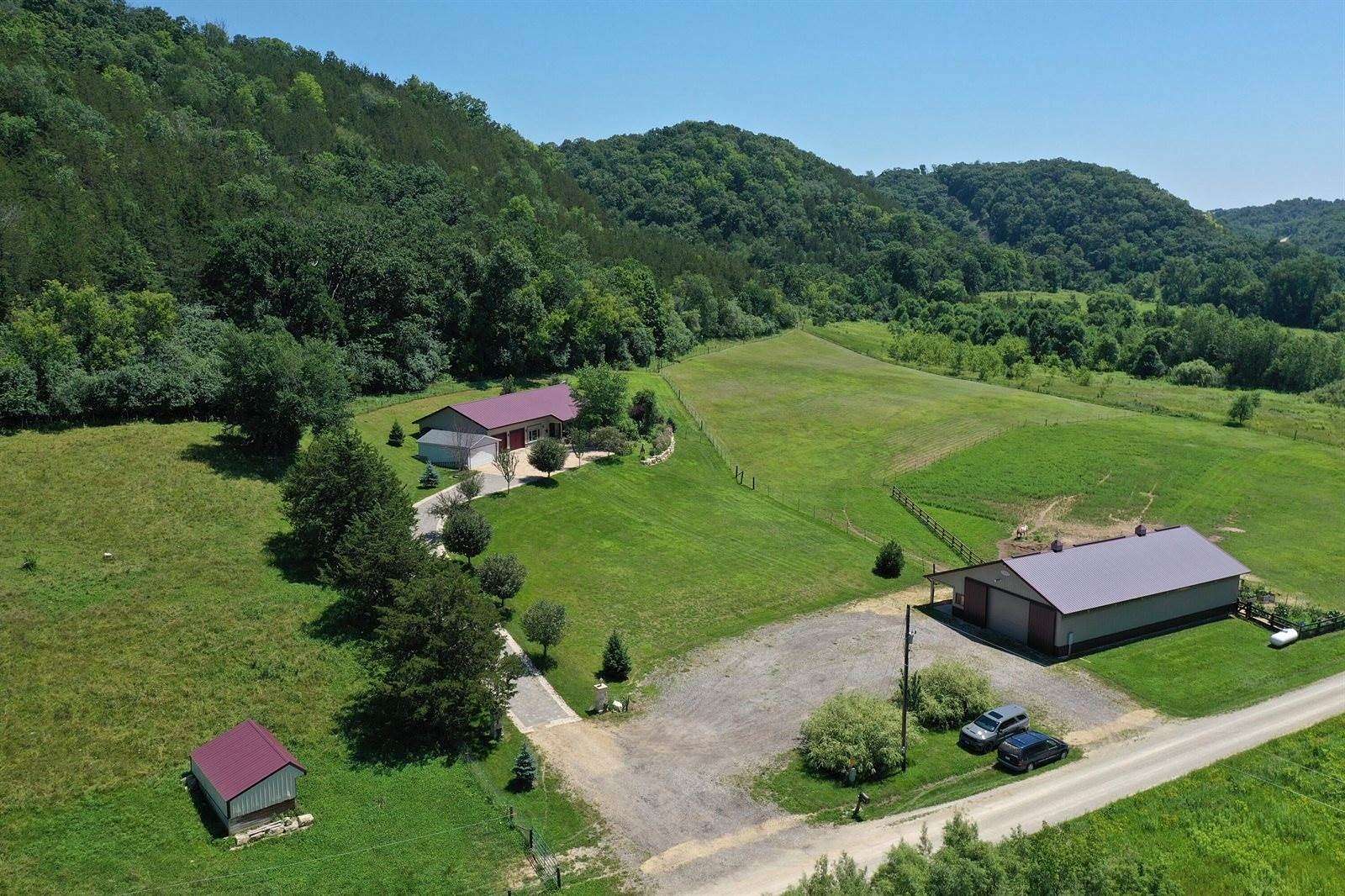 17.7 Acres of Land with Home for Sale in New Albin, Iowa