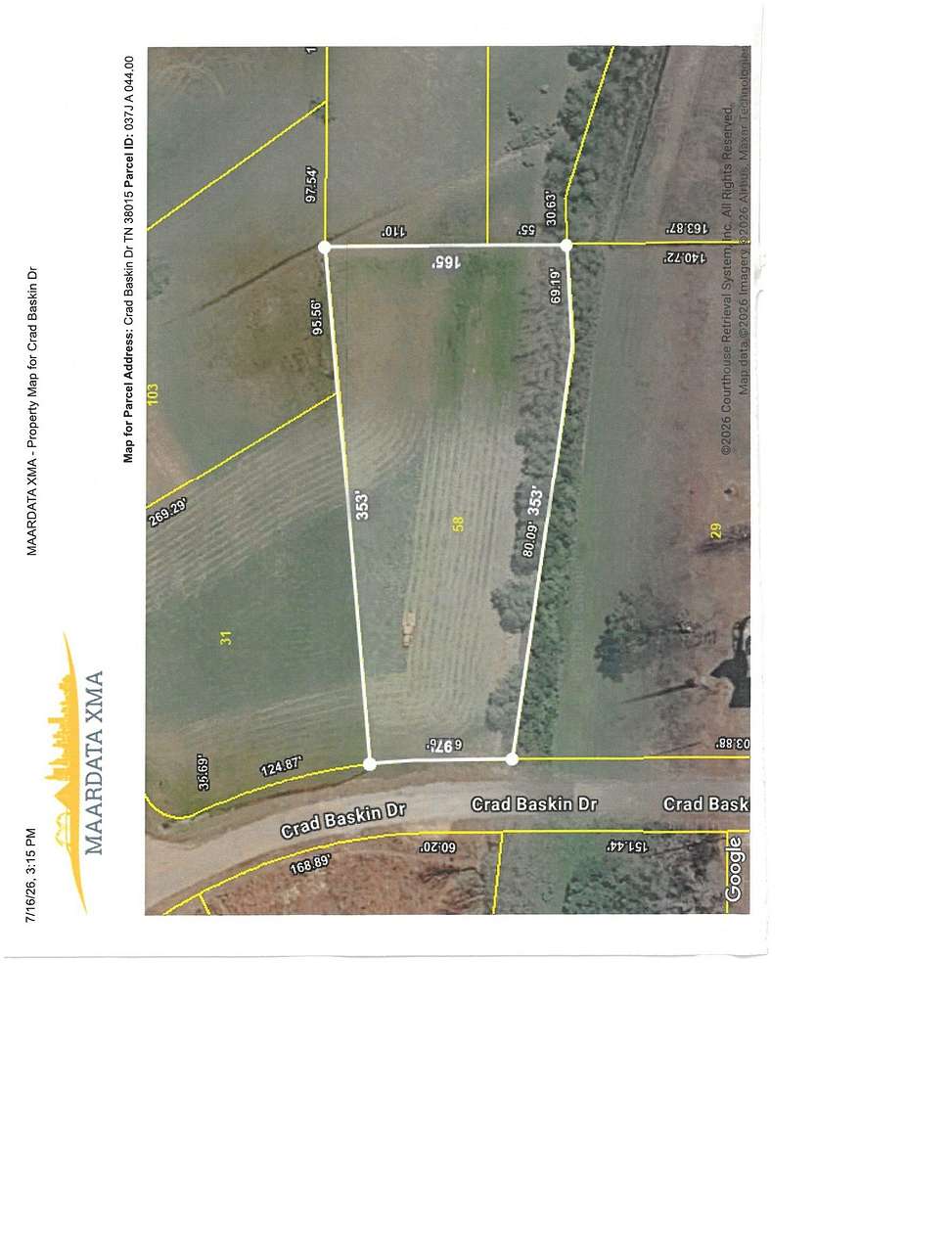 1 Acre of Residential Land for Sale in Burlison, Tennessee