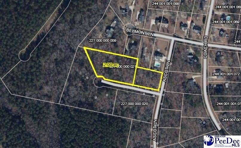 2 Acres of Residential Land for Sale in Cheraw, South Carolina