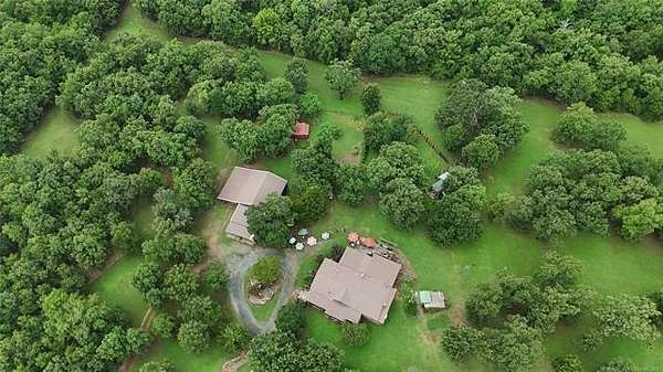 50 Acres of Recreational Land with Home for Sale in Fort Gibson, Oklahoma