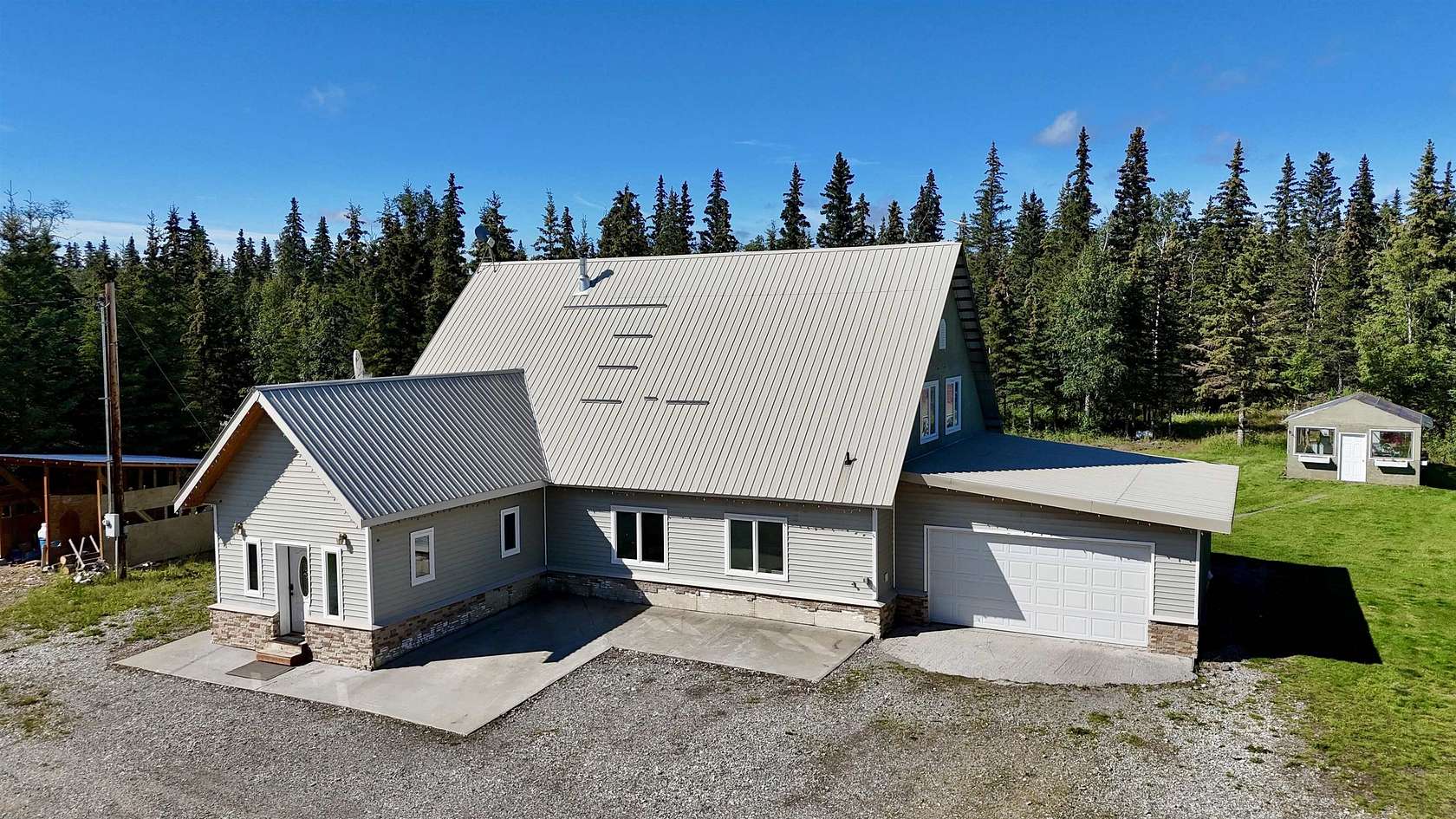 4.74 Acres of Land with Home for Sale in Delta Junction, Alaska
