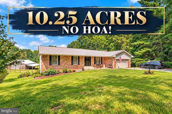 10.3 Acres of Land with Home for Sale in Huntingtown, Maryland