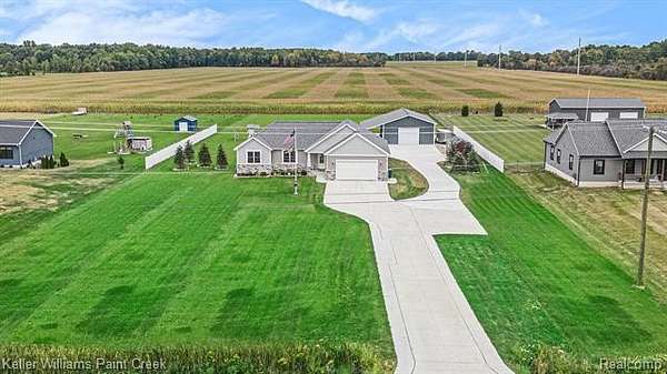 2 Acres of Land with Home for Sale in Almont Township, Michigan