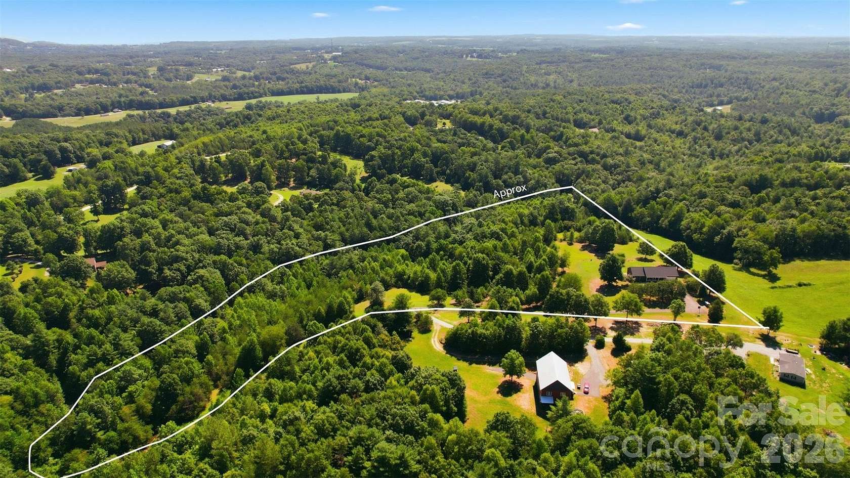 13.7 Acres of Land with Home for Sale in Taylorsville, North Carolina