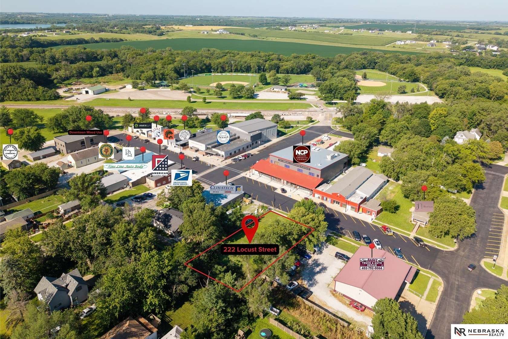 0.26 Acres of Commercial Land for Sale in Hickman, Nebraska